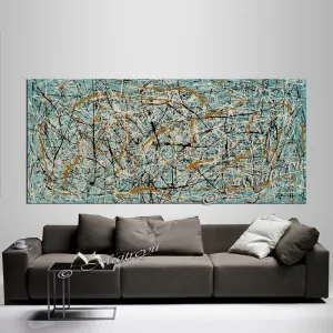 Jackson Pollock Style | Abstract artwork large oil painting oversize luxury Homes - Vintage Beauty 60