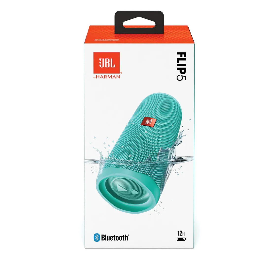 JBL Flip 5 Portable Waterproof Bluetooth Speaker - Teal (Refurbished)