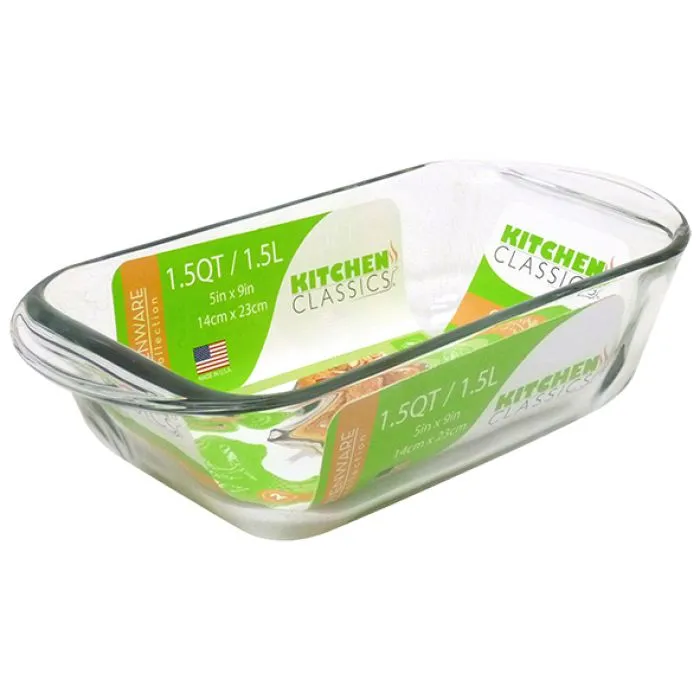 Kitchen Classics Glass Loaf Pan 1.5L 14x23cm