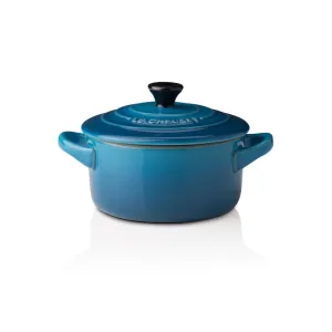 Le Creuset Stoneware Petite Round Casserole Marseille Blue