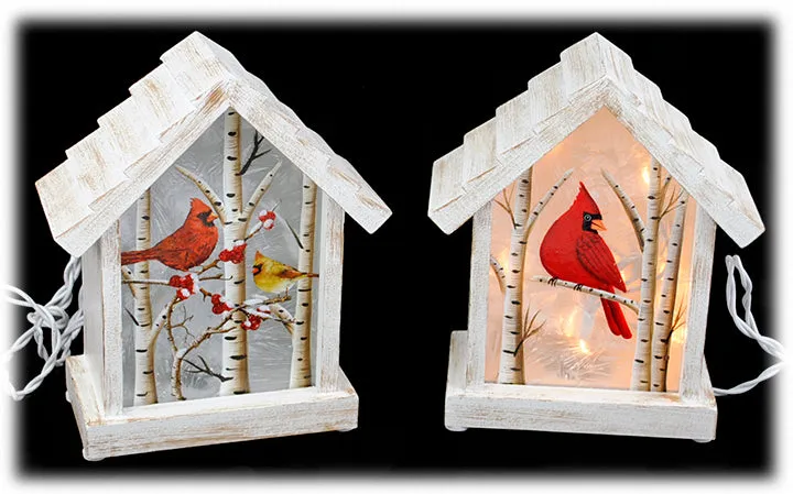 LED House With Cardinal