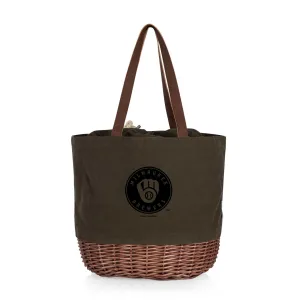 Milwaukee Brewers - Coronado Canvas and Willow Basket Tote