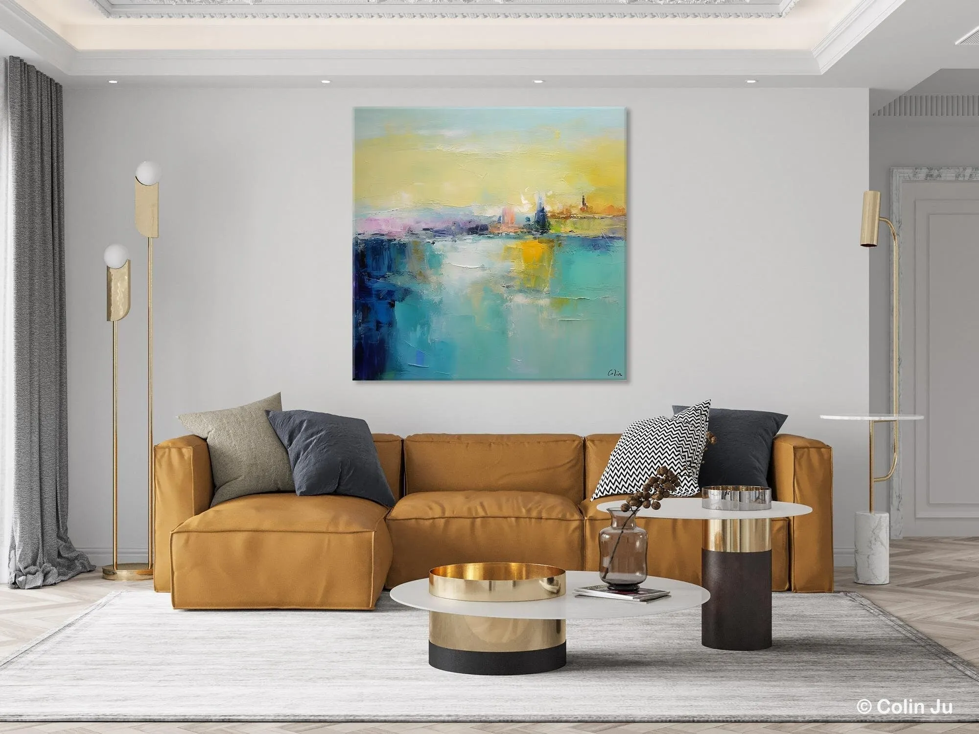 Modern Canvas Paintings, Contemporary Canvas Art, Original Modern Wall Art, Modern Acrylic Artwork, Large Abstract Painting for Bedroom