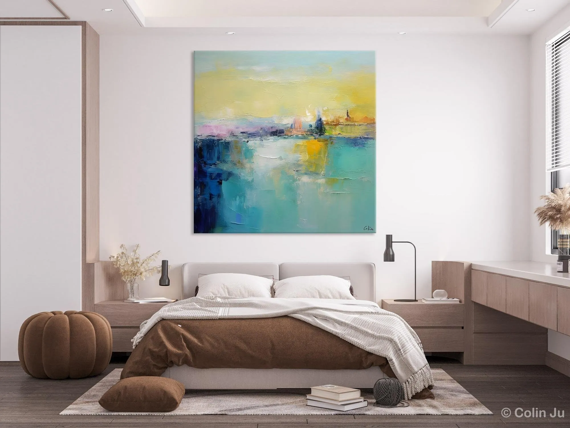 Modern Canvas Paintings, Contemporary Canvas Art, Original Modern Wall Art, Modern Acrylic Artwork, Large Abstract Painting for Bedroom