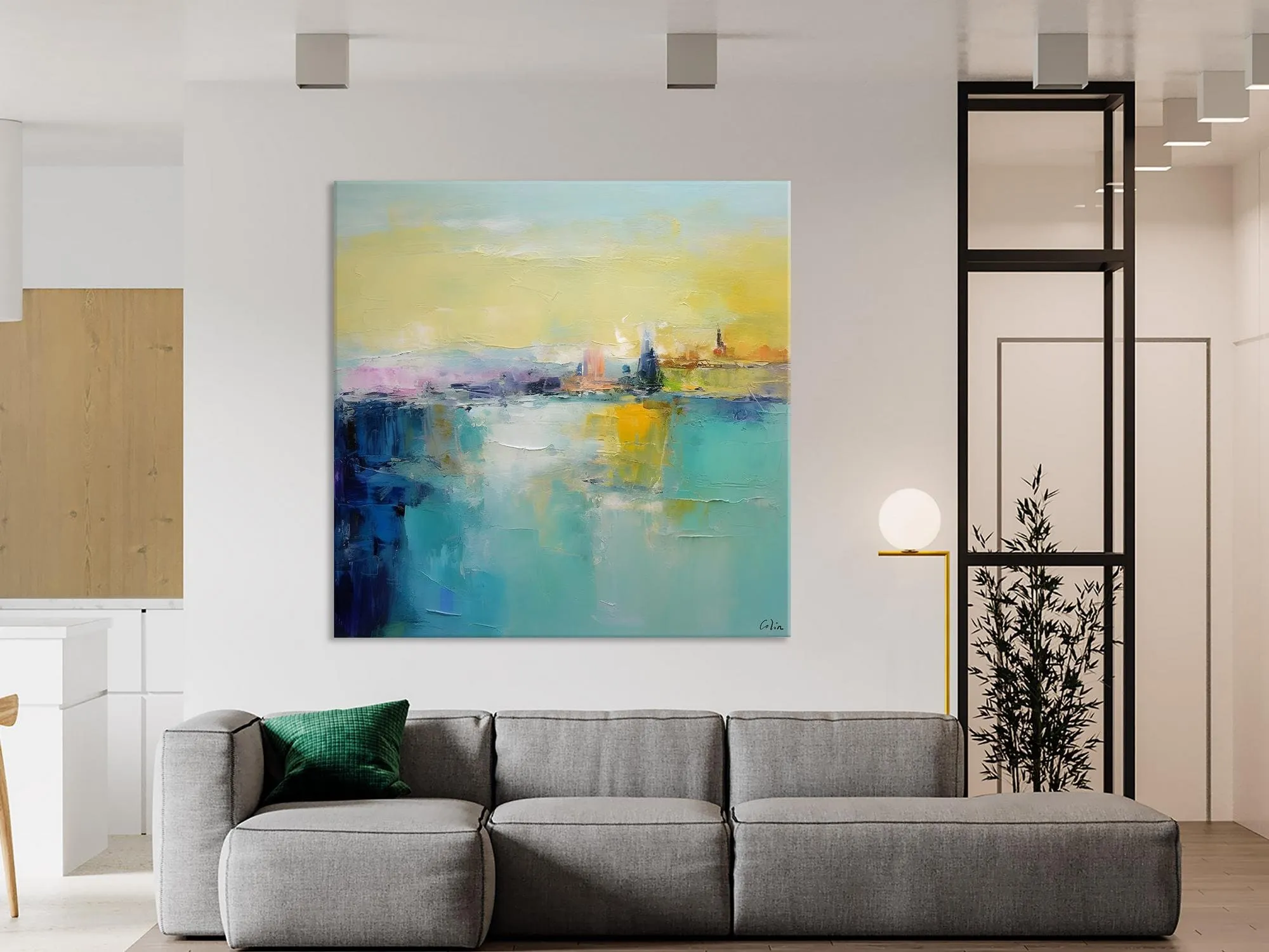 Modern Canvas Paintings, Contemporary Canvas Art, Original Modern Wall Art, Modern Acrylic Artwork, Large Abstract Painting for Bedroom