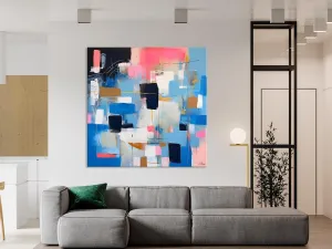 Modern Canvas Paintings, Contemporary Canvas Art, Original Modern Wall Art, Modern Acrylic Artwork, Large Abstract Painting for Dining Room