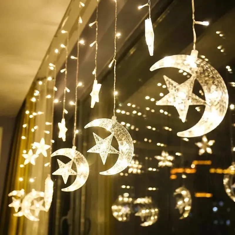 MOON & STARS DECOR FAIRY LIGHTS