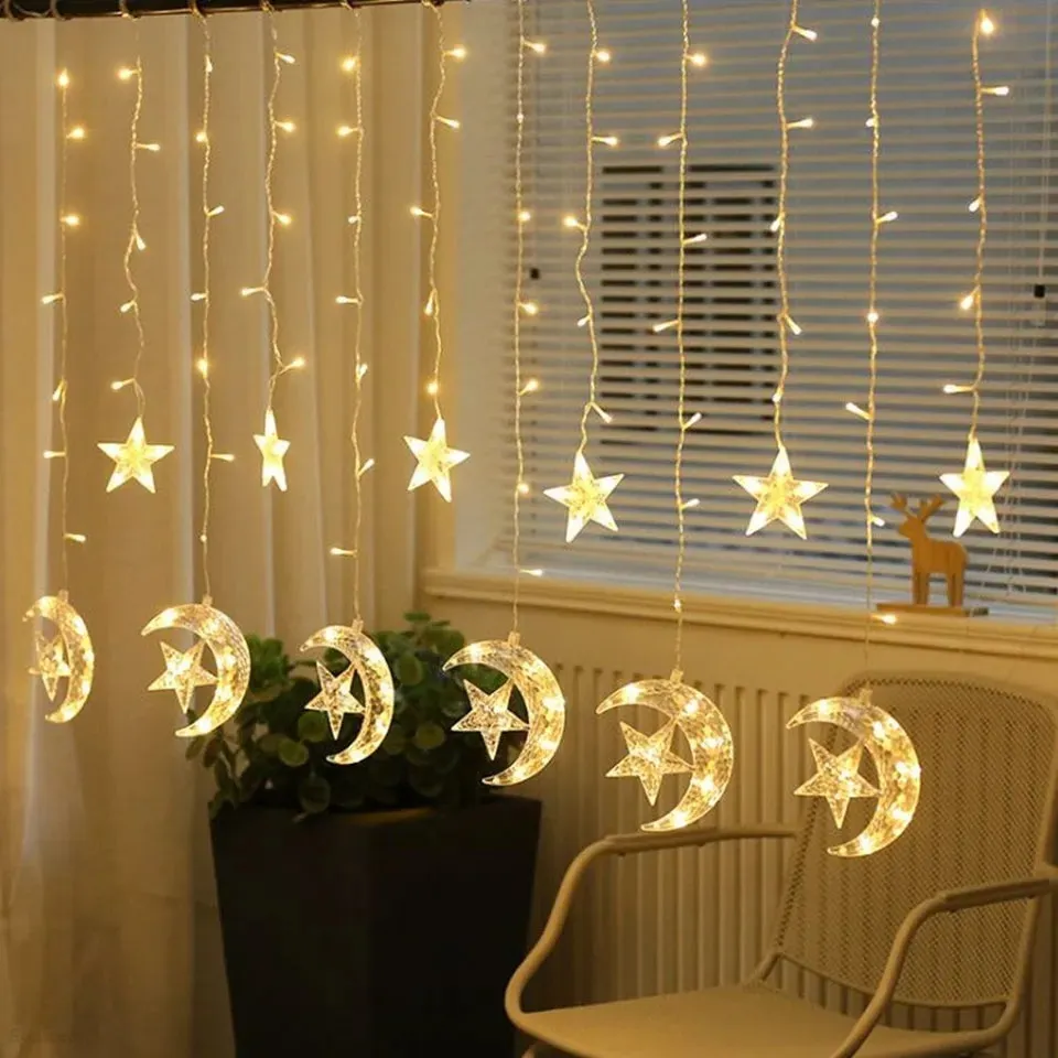 MOON & STARS DECOR FAIRY LIGHTS