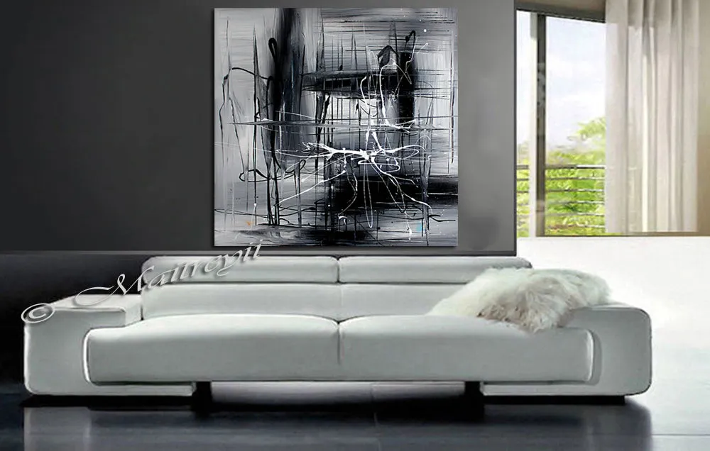 Original Abstract Art For Sale - Shades of Black