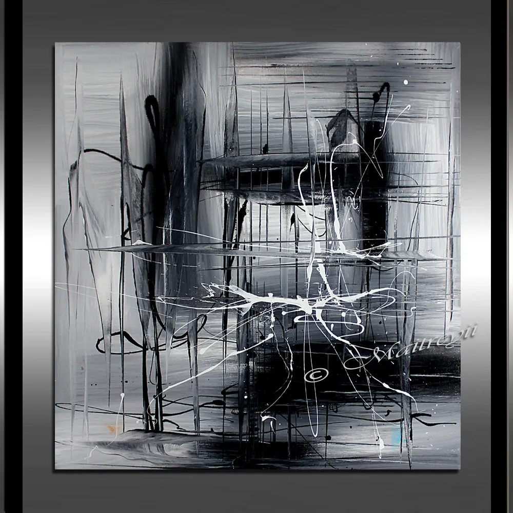 Original Abstract Art For Sale - Shades of Black