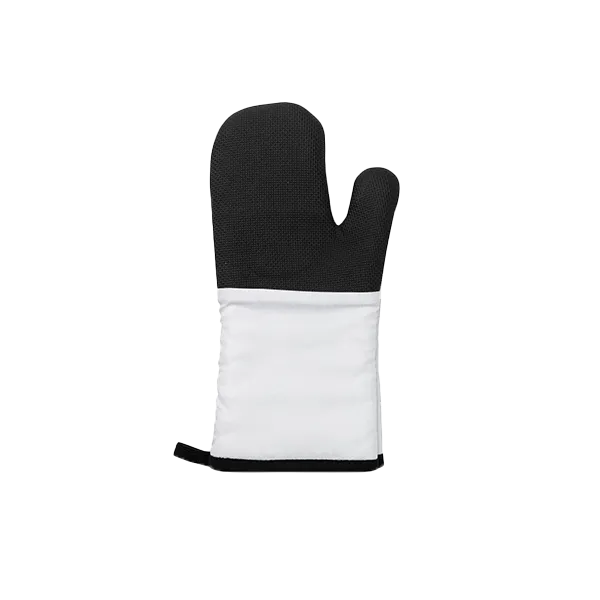 OVEN MITT WITH BLACK DETAIL FOR SUBLIMATION