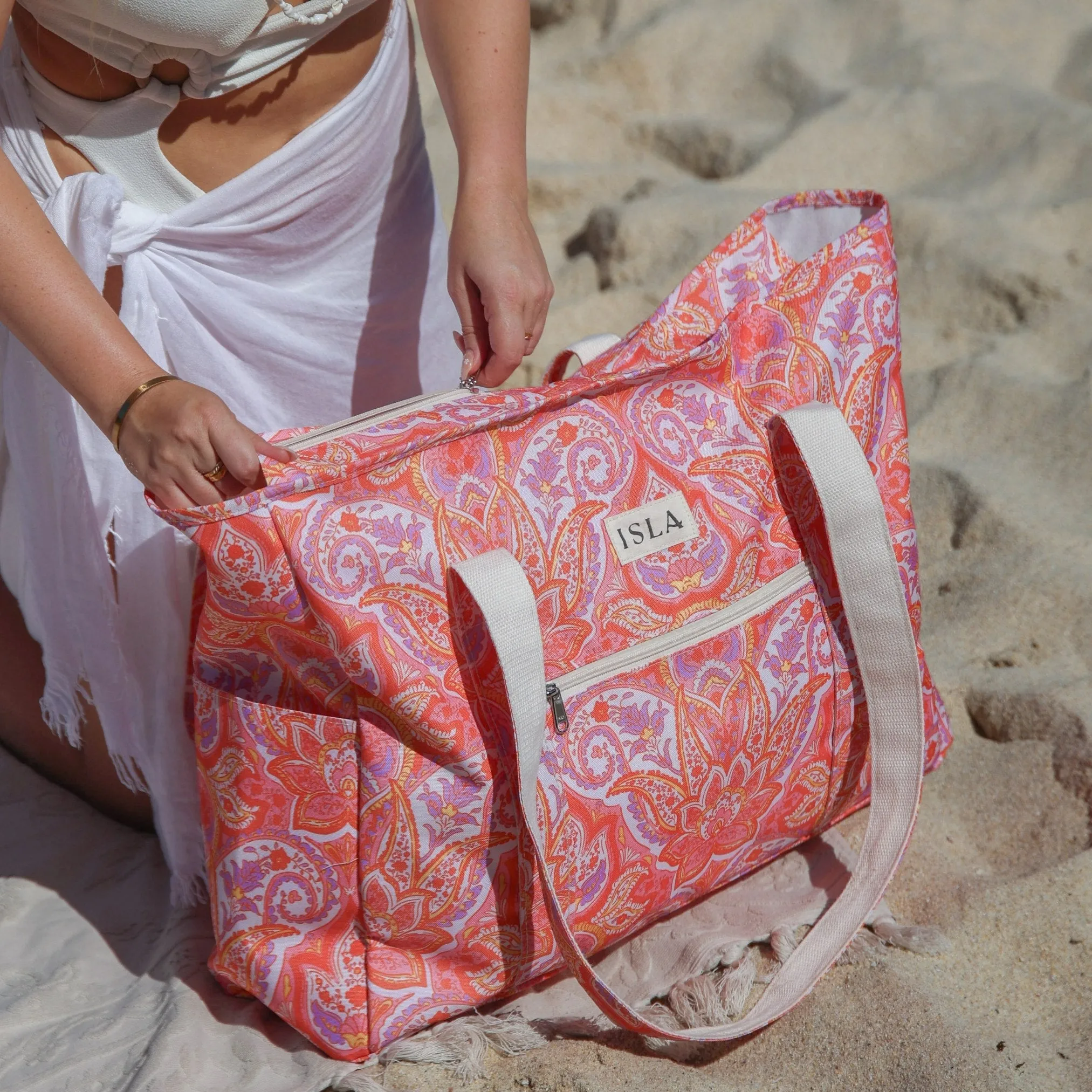 Paisley Beach Bag