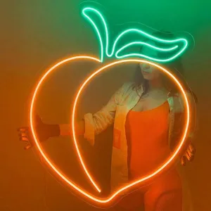 Peach LED Neon Light Sign