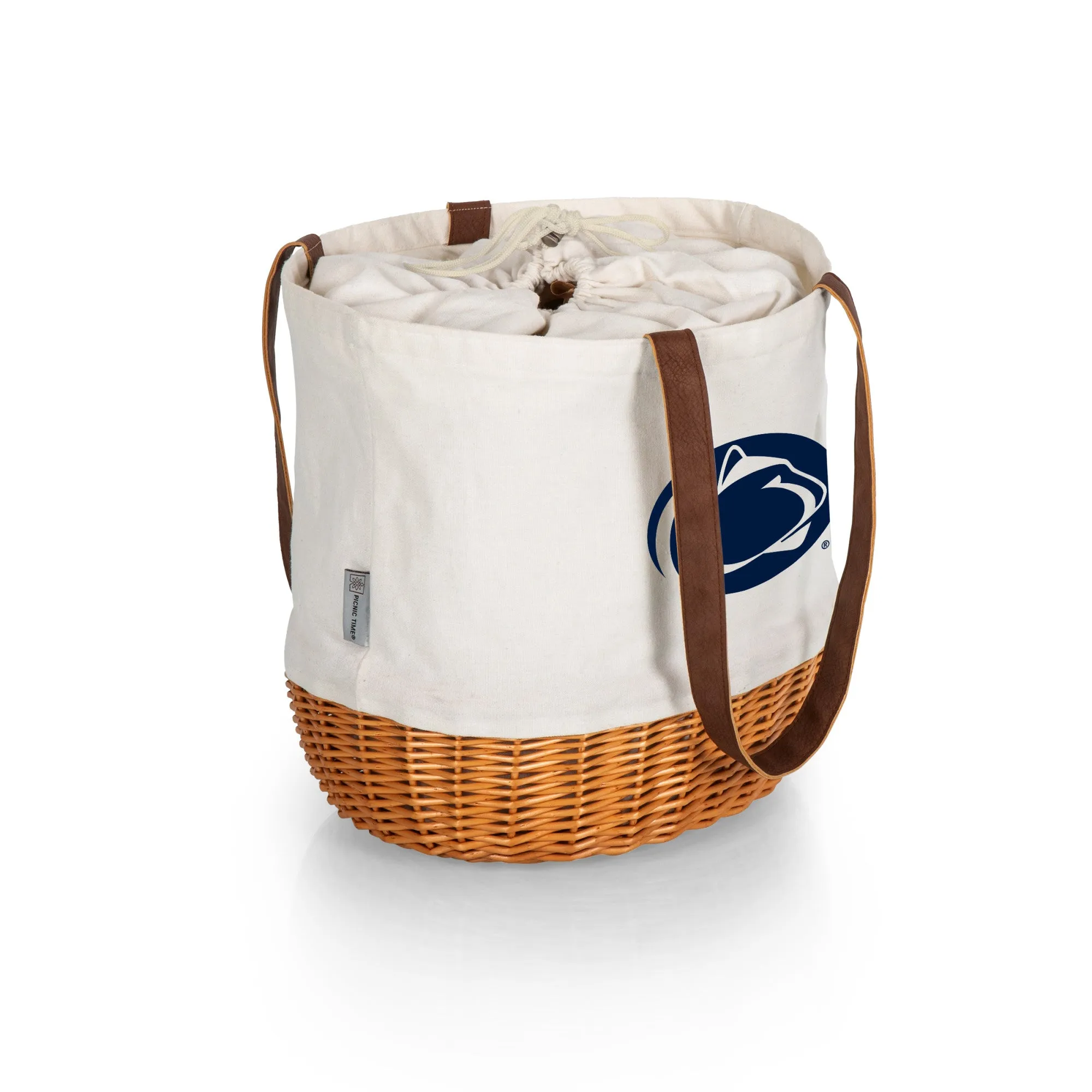 Penn State Nittany Lions - Coronado Canvas and Willow Basket Tote