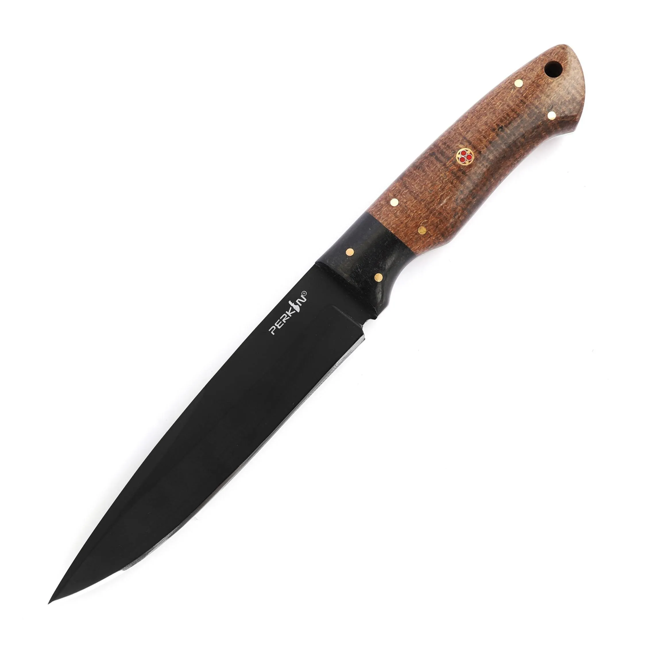 Perkin Hunting Knife With with Leather Sheath Full Tang Fixed Blade Hunting Knife - HUNTER76