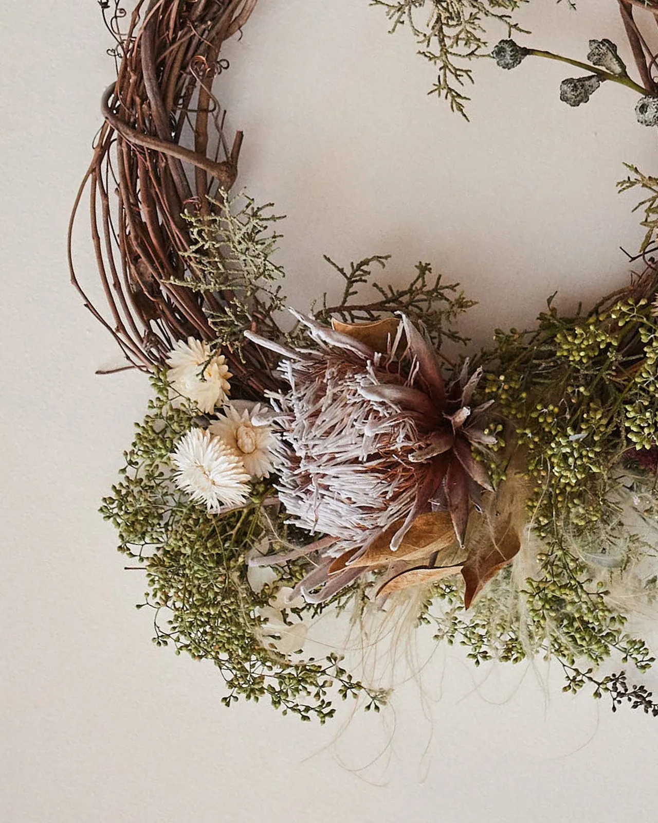 *Preorder* Grapevine Wreath, Dried Mix