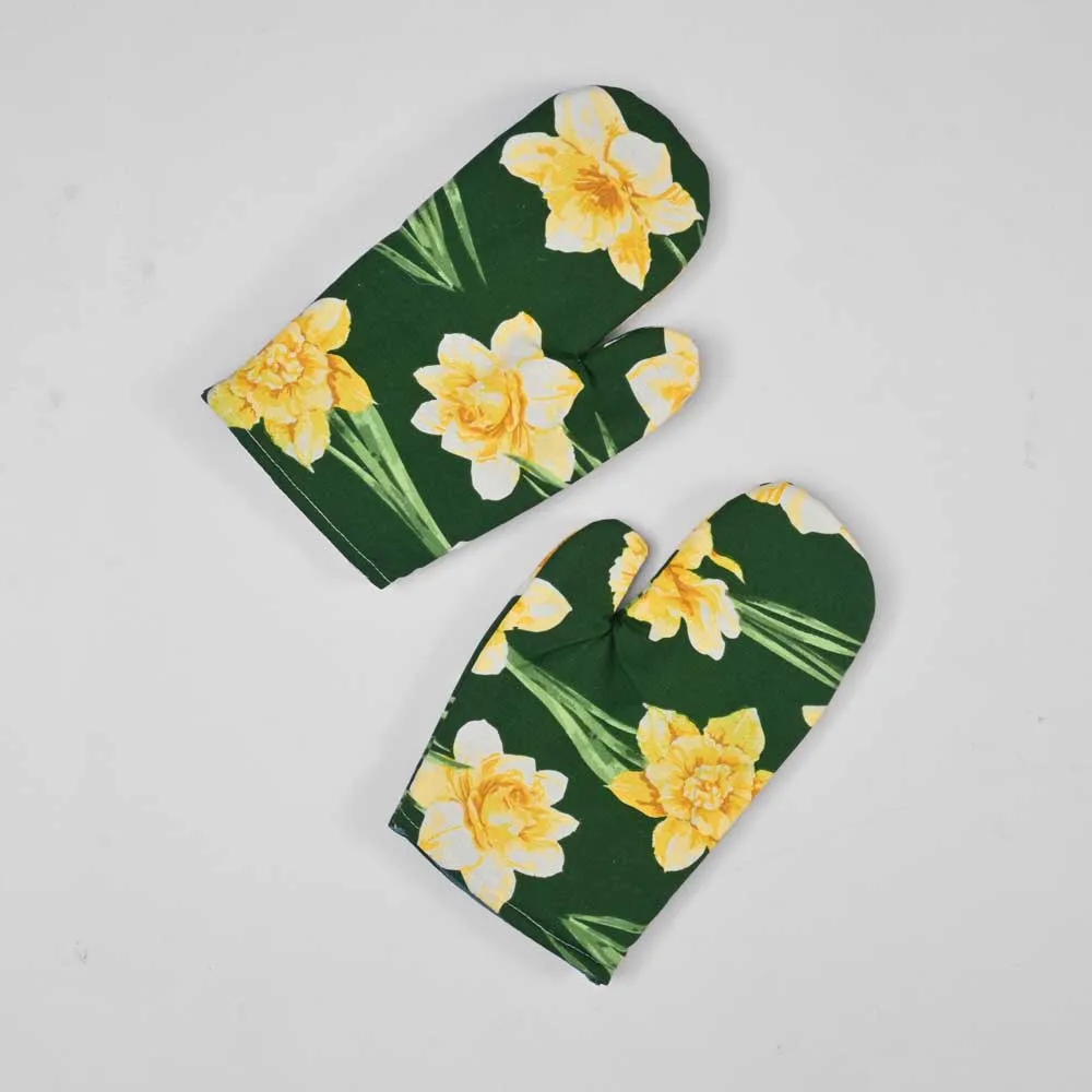 Quimper Cotton Heat Resistant Oven Gloves Pair