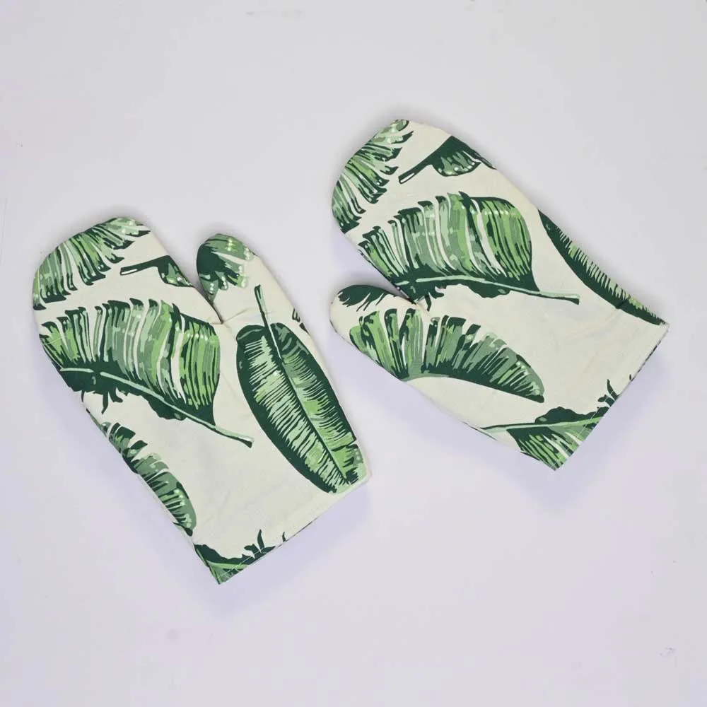 Quimper Cotton Heat Resistant Oven Gloves Pair