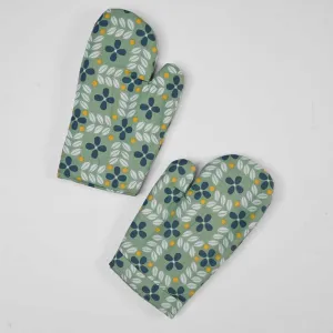 Quimper Cotton Heat Resistant Oven Gloves Pair