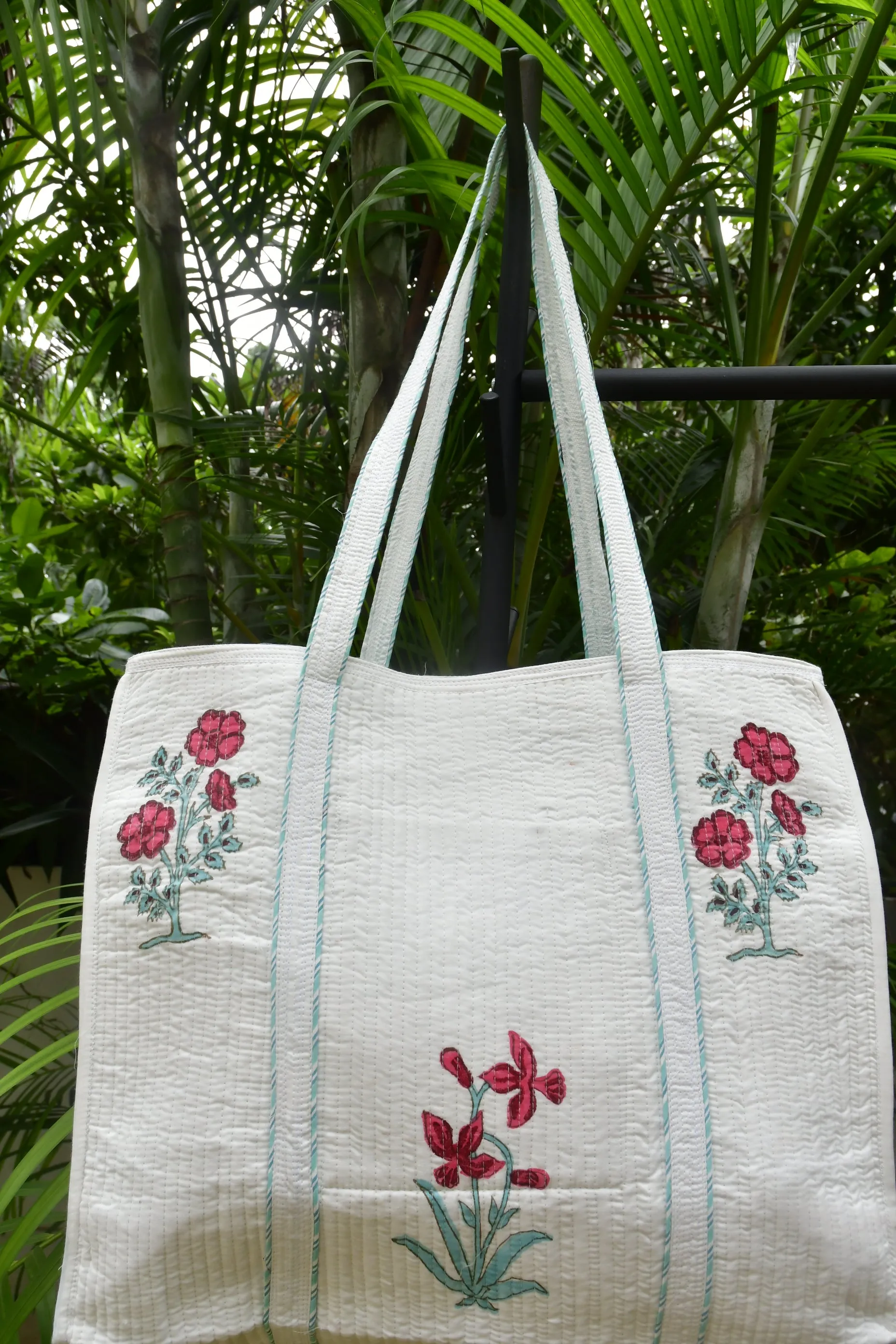 Red Buta Tote Bag