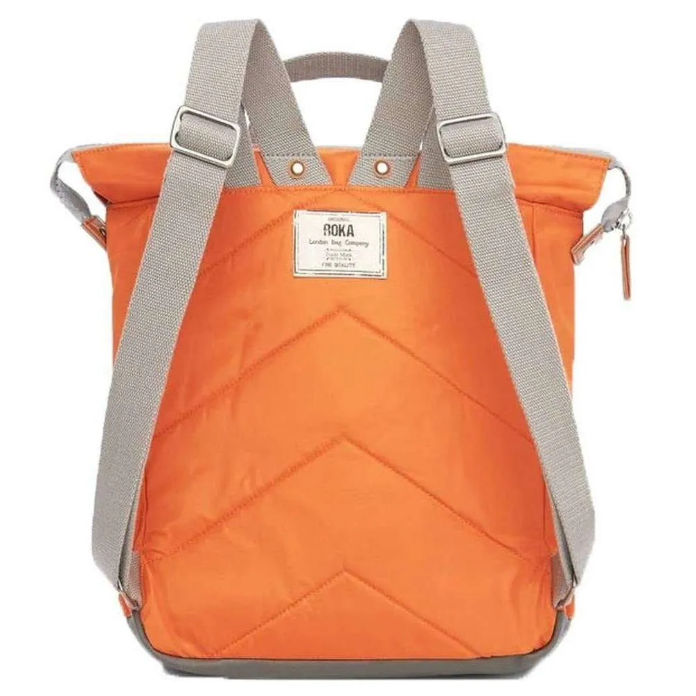 Roka Bantry B Small Sustainable Nylon Backpack - Burnt Orange