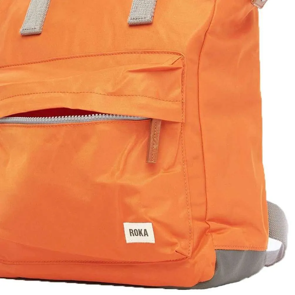 Roka Bantry B Small Sustainable Nylon Backpack - Burnt Orange