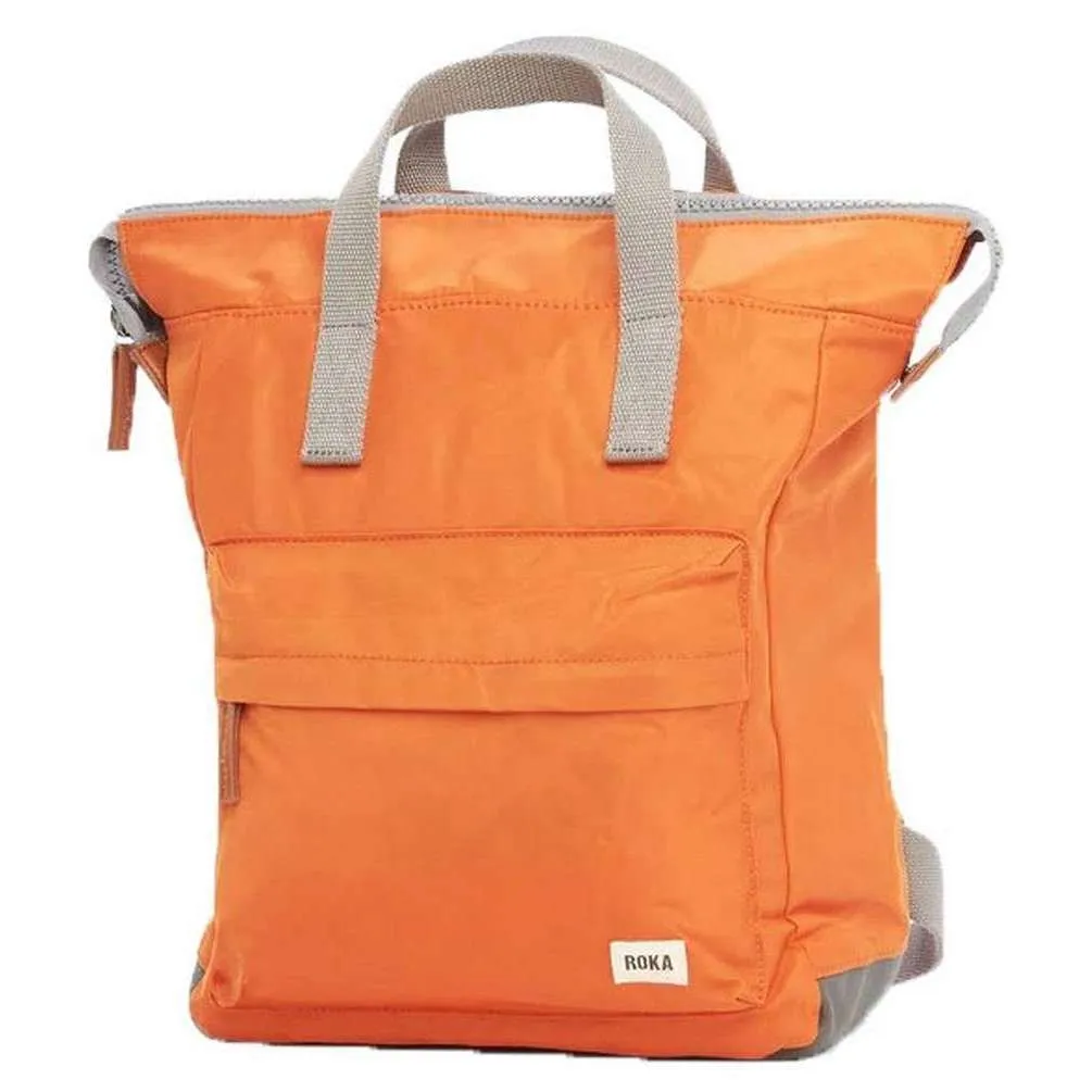 Roka Bantry B Small Sustainable Nylon Backpack - Burnt Orange