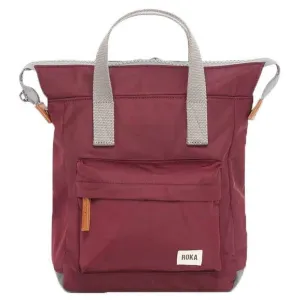 Roka Bantry B Small Sustainable Nylon Backpack - Plum Burgundy