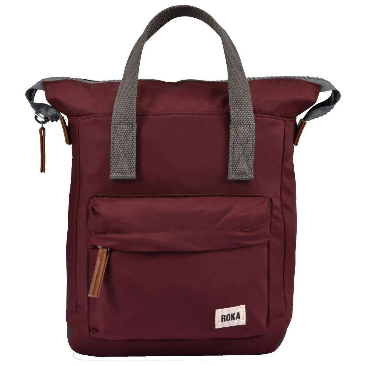 Roka Bantry B Small Sustainable Nylon Backpack - Port Red