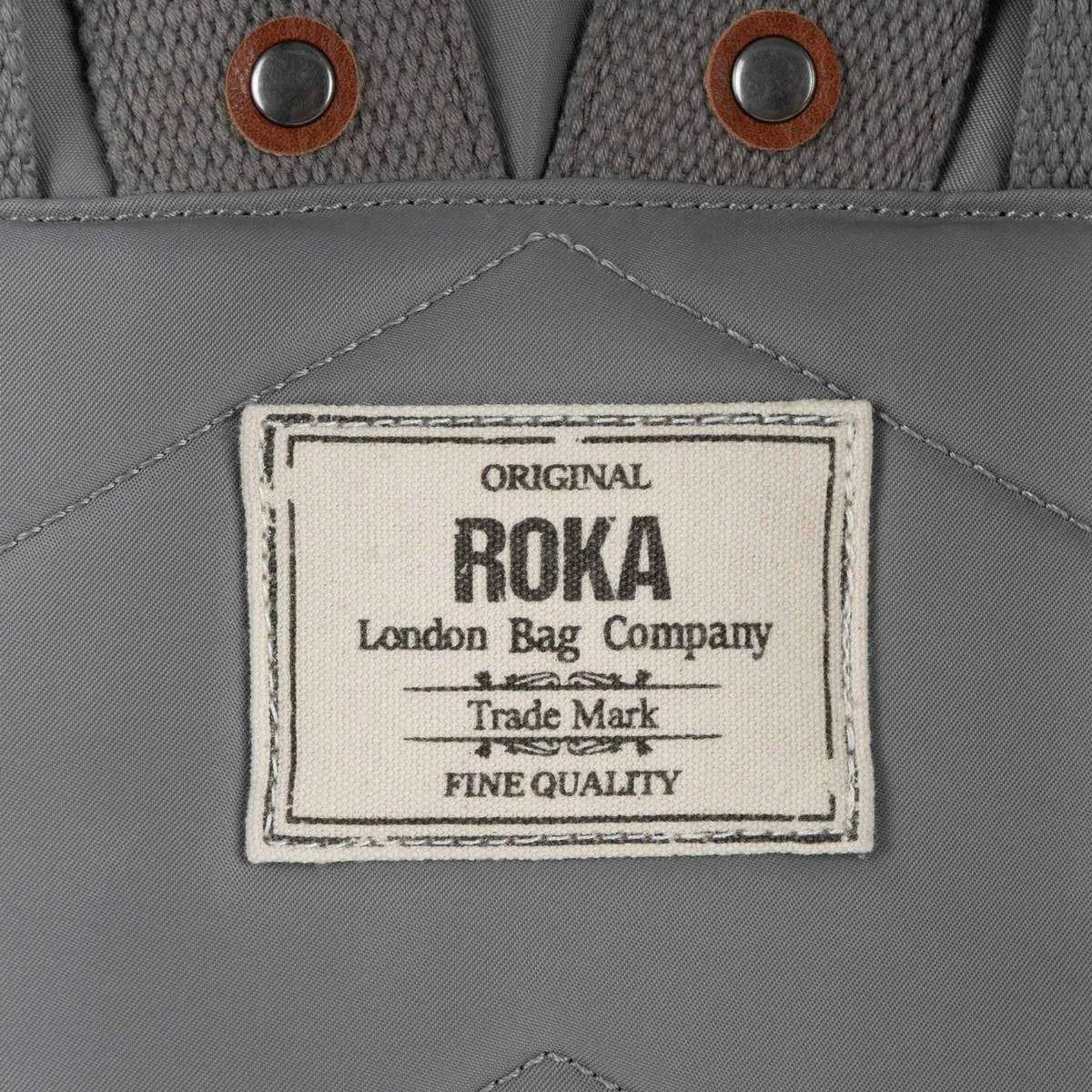 Roka Canfield B Medium Sustainable Nylon Backpack - Stormy Grey