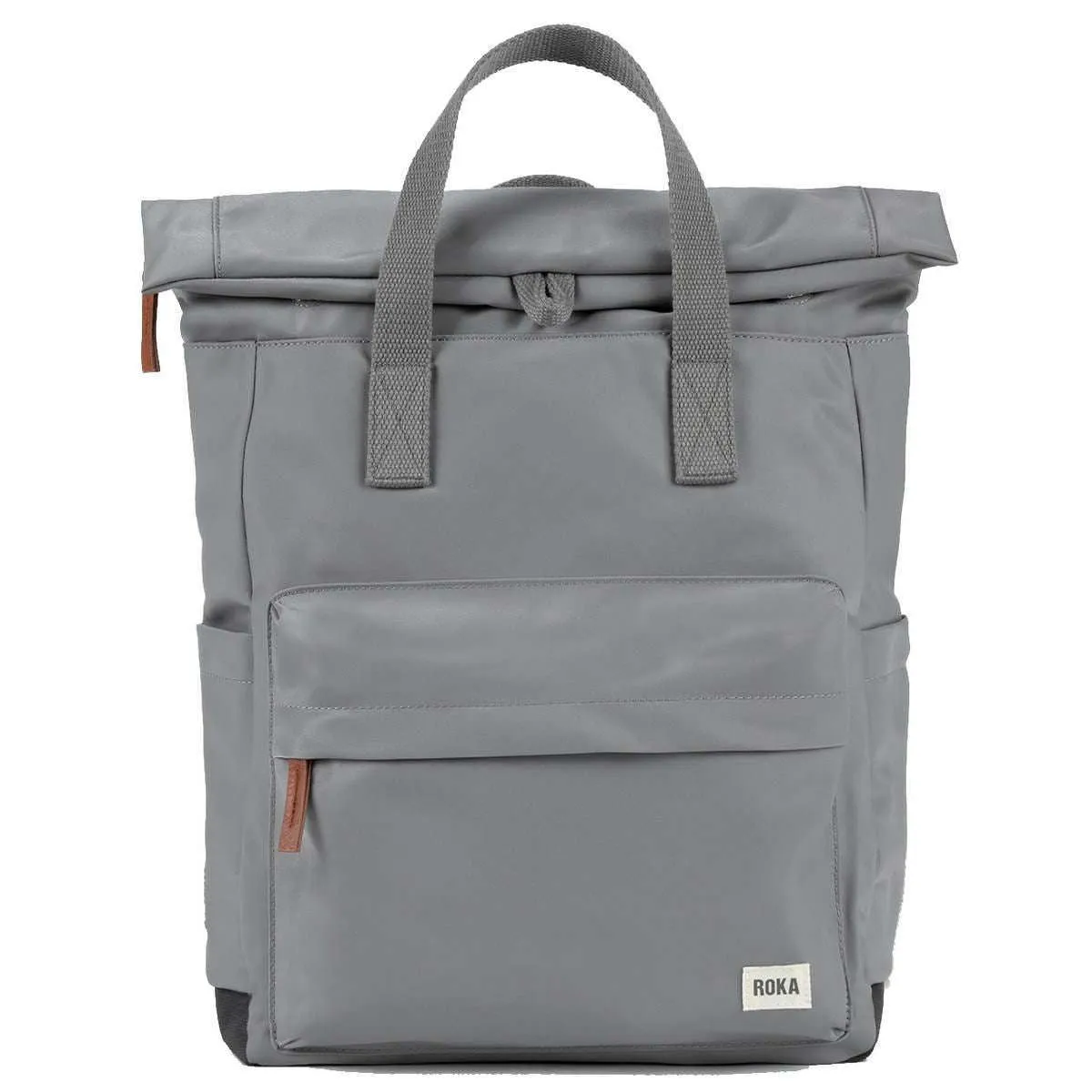 Roka Canfield B Medium Sustainable Nylon Backpack - Stormy Grey