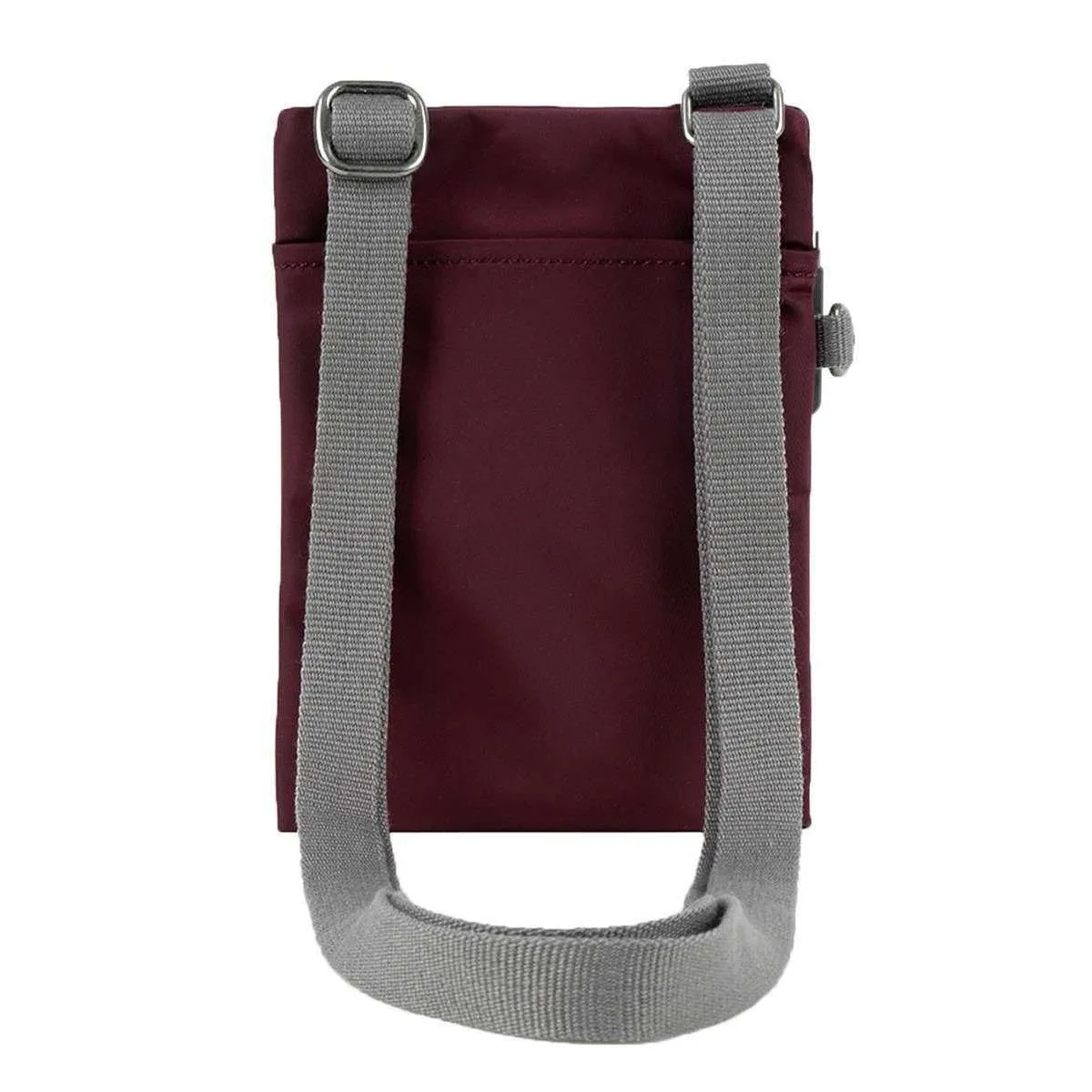 Roka Chelsea Sustainable Nylon Pocket Sling Bag - Plum Burgundy