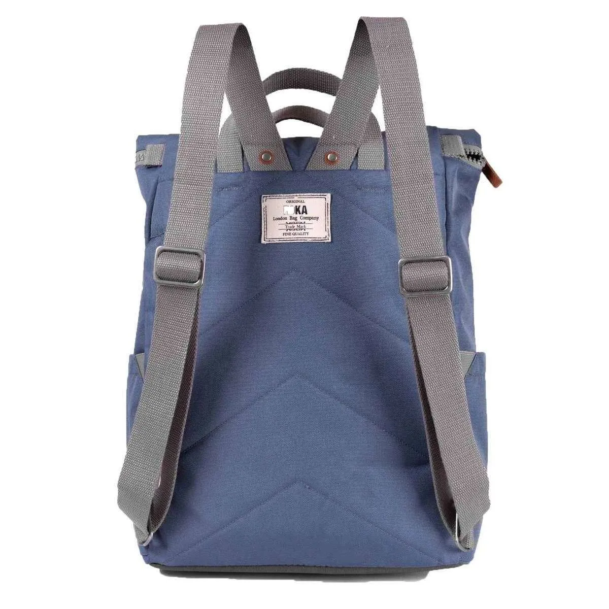 Roka Finchley A Large Sustainable Canvas Backpack - Airforce Blue