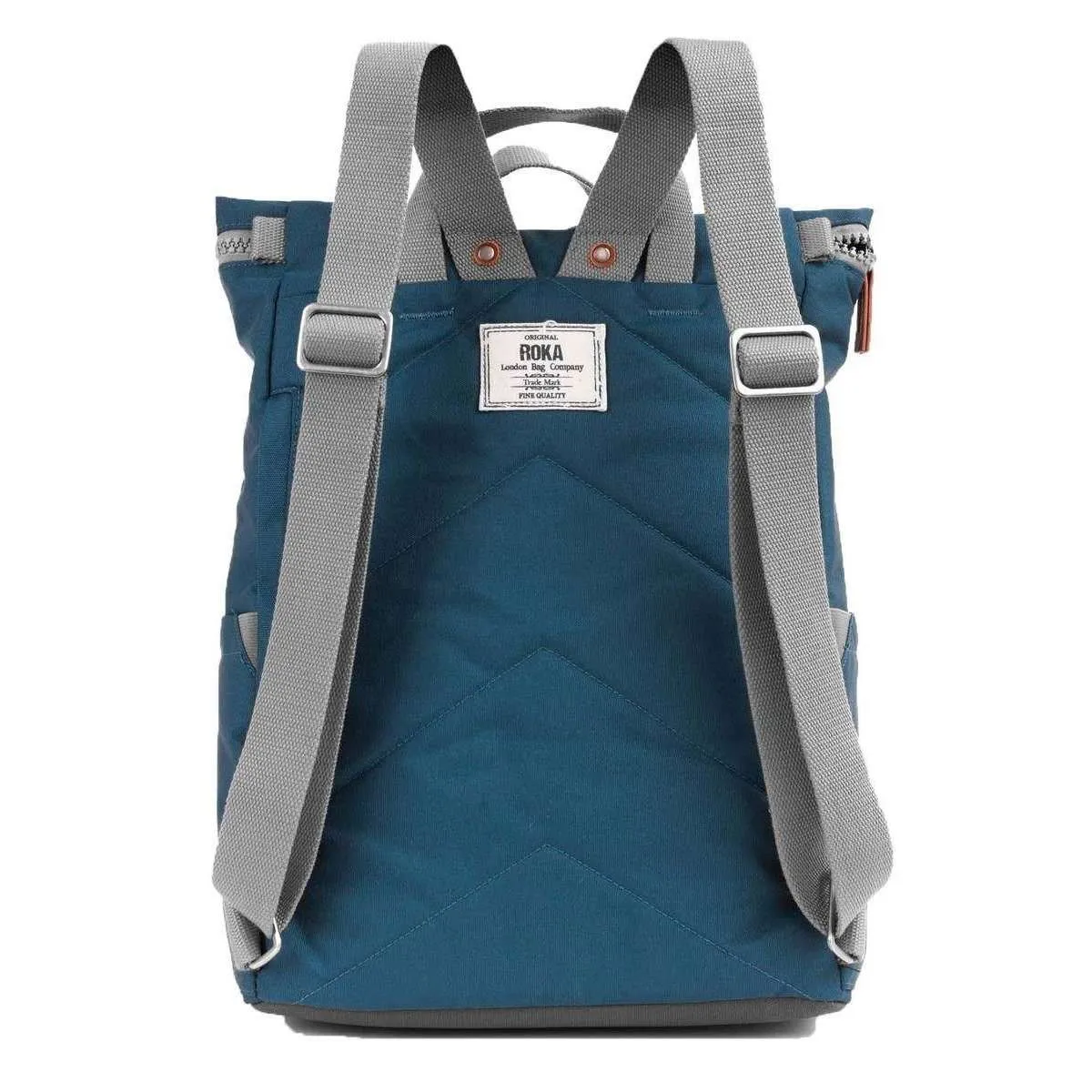 Roka Finchley A Large Sustainable Canvas Backpack - Marine Blue