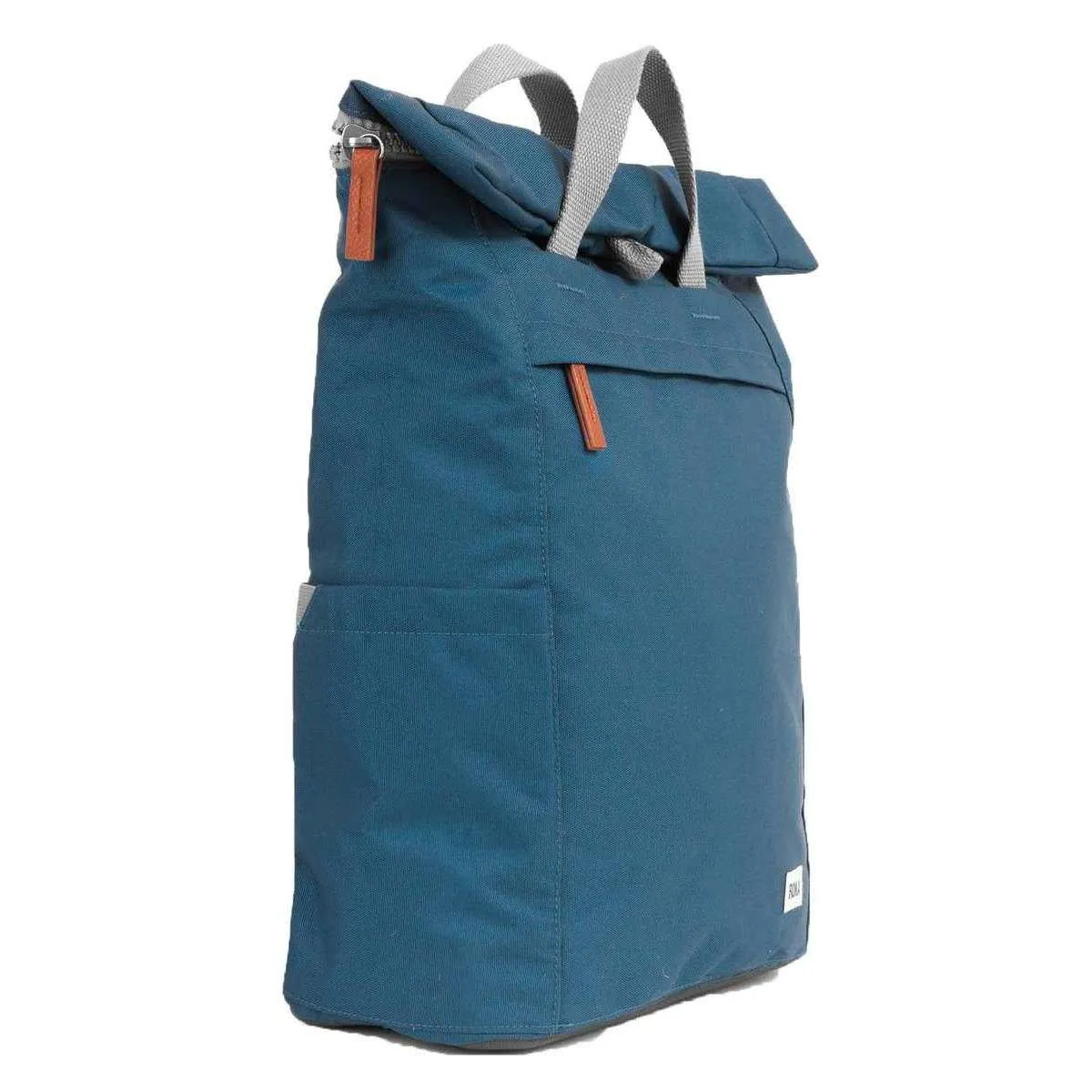 Roka Finchley A Large Sustainable Canvas Backpack - Marine Blue