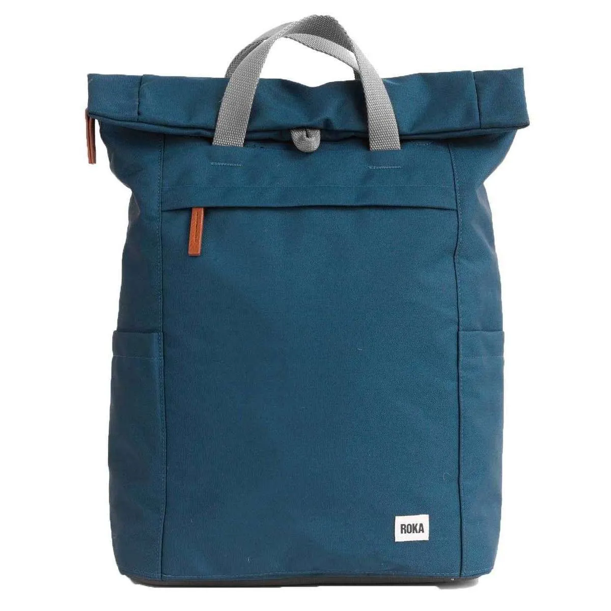 Roka Finchley A Large Sustainable Canvas Backpack - Marine Blue