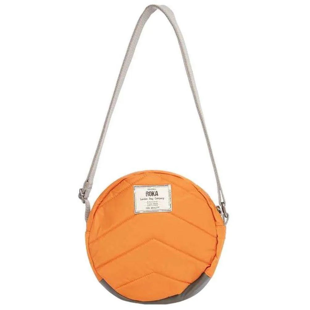 Roka Paddington B Small Sustainable Nylon Cross Body Bag - Burnt Orange