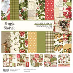 Simple Stories Collection Kit 12"X12" Simple Vintage Yuletide