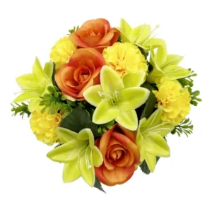 Sincere Floral Orange Rose Lily Chrysanthemum