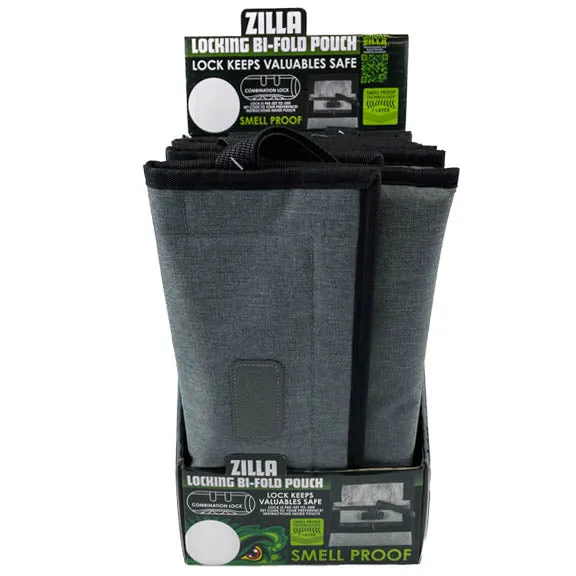 Smell Proof Flat Canvas Lock Storage Bag - 6 Pieces Per Retail Ready Display 23246