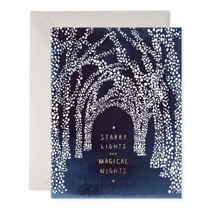 Starry Lights Holiday Card