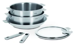 Strate 7 Piece Cookware Set (Stainless-Steel) - Cristel