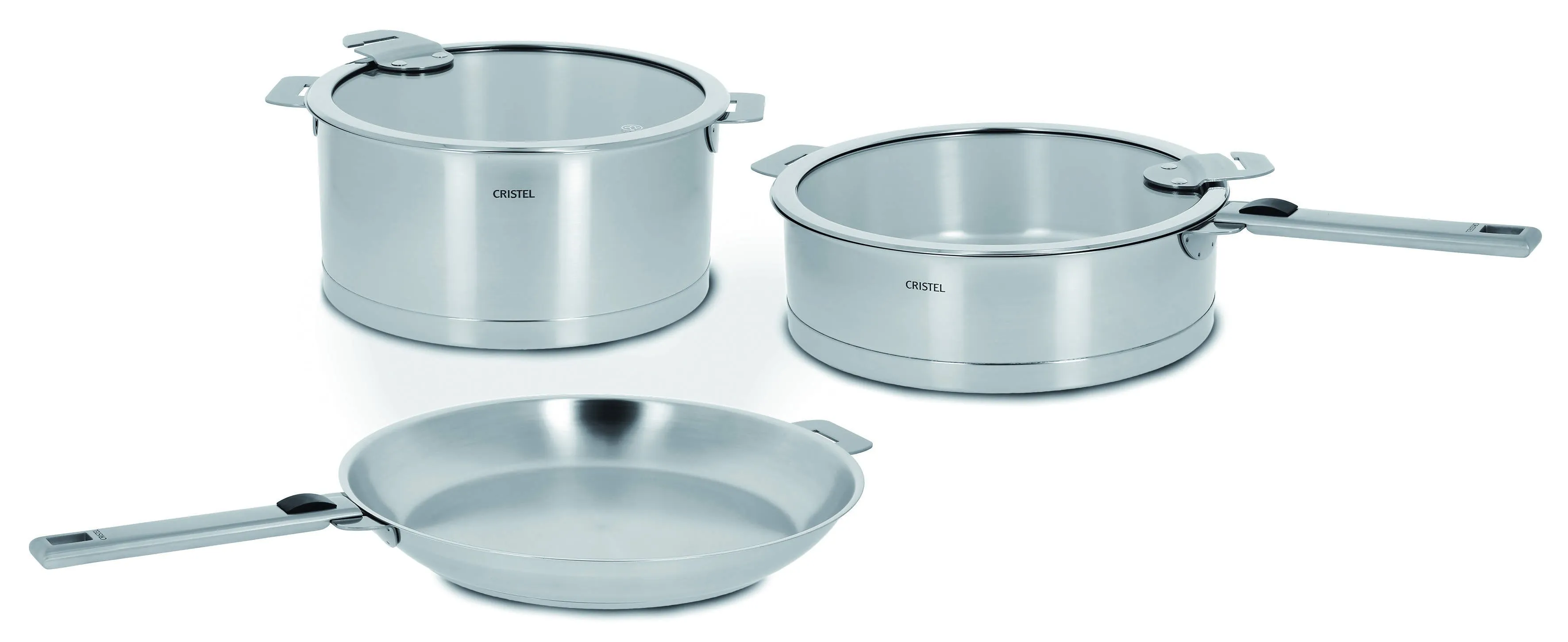 Strate 7 Piece Cookware Set (Stainless-Steel) - Cristel