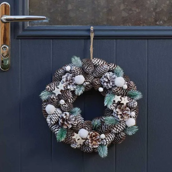 Three Kings FrostPine Wreath 50cm