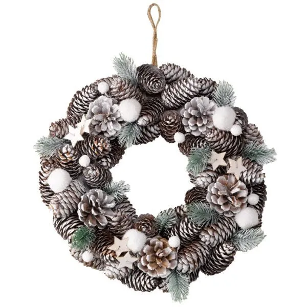 Three Kings FrostPine Wreath 50cm