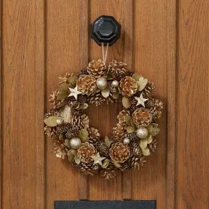 Three Kings GoldFest Wreath 30cm