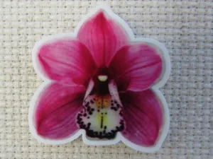 Vibrant Pink Orchid Needle Minder, Cover Minder, Magnet