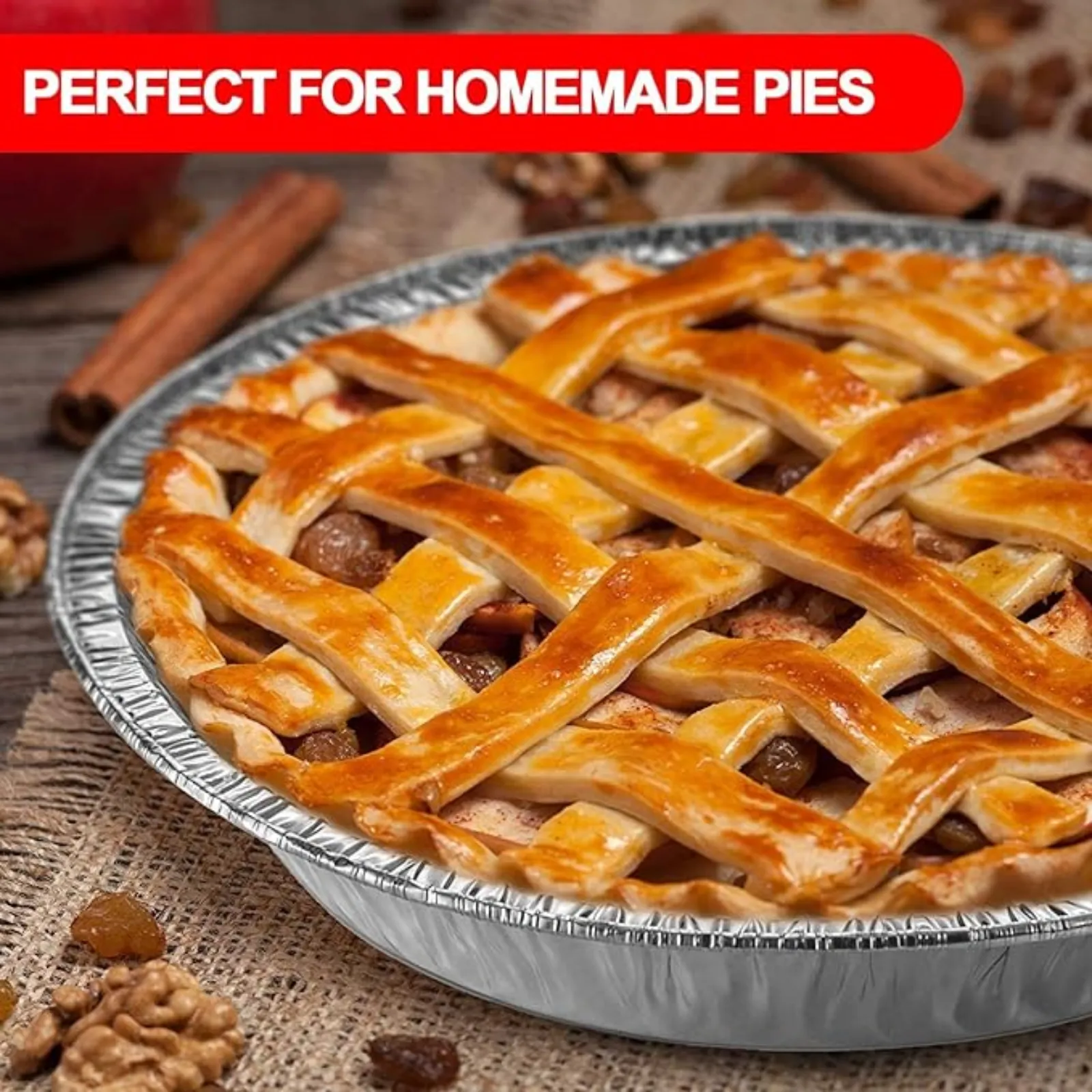 *WHOLESALE* Disposable 9” shallow Aluminum Foil Pie Pans | 500 ct/case